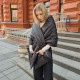 Puffer scarf with 2 pockets. Warm  trendy shawl. 