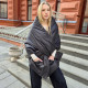 Puffer scarf with 2 pockets. Warm  trendy shawl. 