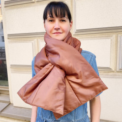 Scarf puffer. Puffy neck wrap