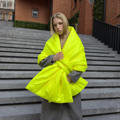 Winter puffer cape