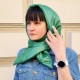 Hood scarf puffer. Warm quilted kerchief. Light down headdress. 