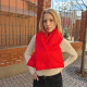 Winter puffer scarf. Plump neck warmer.