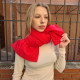 Winter puffer scarf. Plump neck warmer.